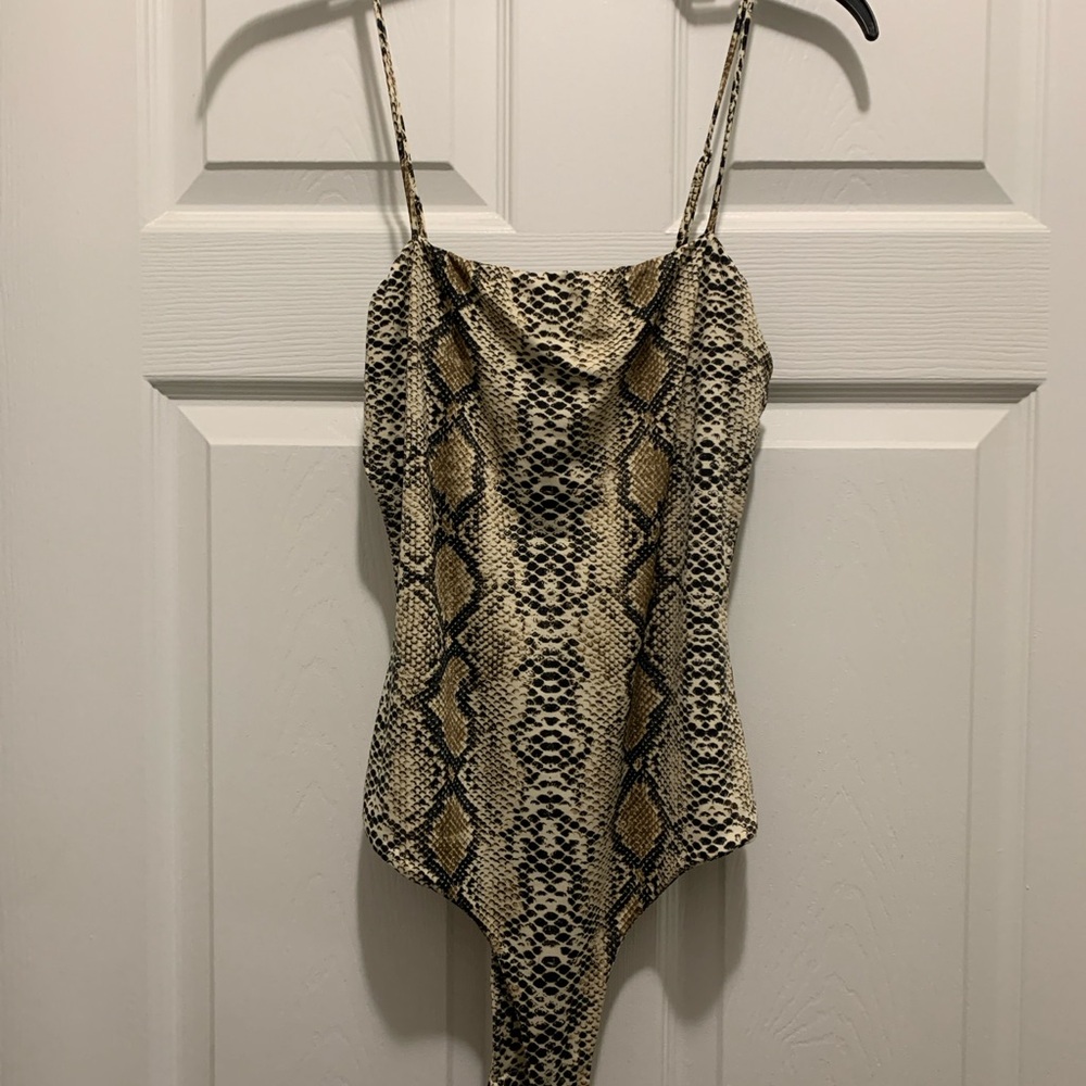 Snake Print Bodysuit Spandex by Windsor